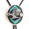 Bolo bindt westerse cowboy bolo tie lederen stropdas fashion heren casual stropdas pak accessoires hkd230719