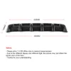 25 x 5 Universal Car Kit Rear Bumper Cover Trim Shark Fin Spoiler Lip Diffuser High Quality ABS Material259H