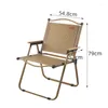 Meubles de camping Chaise de jardin pliante extérieure Plage Chaises de camping portables Ultraléger Sedie Da Giardino WK50GC