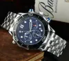 Topp Swiss Brand Top Luxury Mens Watches Master Deisgner Waterproof Watch Quartz Movement Terra Sapphire Glass Watch