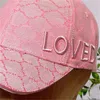 خطاب تطريز بيسبول مصمم العلامة التجارية Sun Hat Womens Casal Sports Caps Mens Cotton Ball Cap قابلة للتعديل