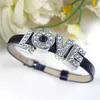 10mm 130pcs lot A-Z full rhinestones bling Slide letter Alphabet DIY Charms fit for 10mm leather wristband bracelet2661