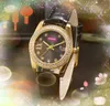 Top Luxury Small Dial Relojes para mujer Cuarzo Cronógrafo Movimiento Reloj Iced Out Hip Hop Correa de cuero genuino Star Bee Diamantes Anillo Reloj Regalos