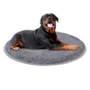 Pet Dog Puppy Cat Kennel Pad Bed Cushion Coral Fleece Mat varm mjuk filt hund säng runda hund sängar för stora hundar tvättbara299y