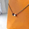 Designer Necklace Plated Screw Jewelry Love Clavicle Chain with Rose Gold Platinum Simple and Fashion Woman Love262W