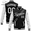 Männer Jacken Mode Benutzerdefinierte Name Nummer Logo Bunte Graffiti Muster 3D Harajuku Streetwear Unisex Casual Botton Mantel Baseball Jacke X9