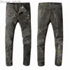 Men's Pants Mens Pants Stylist Jeans Distressed Ripped Biker Jean Men Women Slim Fit Motorcycle Biker Denim Jeans Hip Hop Mens Jeans Size 28-40 Z230720