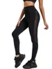 Leggings da donna JSC Women Gym Mesh Sexy Pantaloni a vita alta Activewear Push Up Tummy Control Collant a compressione Leggins