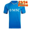 23 24 24 Neapol Maradona Osimhen Męskie koszulki piłkarskie Napoli 22 23 Olivera Fabian Zieliński H. Lozano Anguissa Rrahmani Home Brampakeer Football Shirts