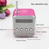 Radio Portable Emergency With LCD Stereo Loudser Mini Digital FM Ser MP3 Player SupportTF Card 230801