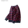 Hoodies Sweatshirts Spring Autumn Korean Boys Sweatshirt 4years-10years Big Boys Long Sleeve Tops Children Kids Stripe Base Shirt T230720