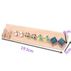 Sieraden Pouches Creatief Massief Houten Stud Frame Oorbellen Drop Display Props Multi-hole Window