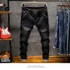 Mode Skinny Jeans Hommes Droite slim élastique jeans Hommes Casual Biker Mâle Stretch Denim Pantalon Classique Pants252l