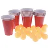 Tafeltennissets Beer Pong Drinkspel Set 24 Cups Ballen voor entertainment en 230719
