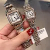 Panthere Watch CZ Zircon Japan Quartz Wrist Watch Woman Män Par Watches Panther rostfritt stål Roma Dial Watches 27m229s