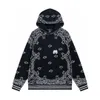 Sweatshirts Mens Designer pullover High quality fashion woemen HOODIE black BANDANA printing embroidery letter long sleeve Street hip-hop hooded