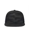 Snapbacks Fashion Camouflage Mesh Hat Cotton Buckle Flat Top Truck Spring and Summer Mens Baseball Cap Sun 230719