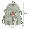 Borse da scuola Zaini da donna carini Zaino in nylon multitasche impermeabile per studentesse Ragazze Kawaii Laptop Book Pack Mochilas 230720