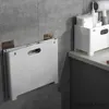 Förvaringskorgar fällbar tvättkorg med väggfästen för rymdbesparande; Japansk stil; Plastförvaringsbehållare R230720