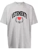 Herren-T-Shirts 2013ss Vetements und Damen-T-Shirt 1 Qualität VTM Dicker Stoff Übergroßes Hemd Mode Erstklassig 230720