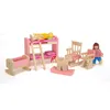 ツールワークショップ木製ドールハウス家具人形のためのミニチュアおもちゃ子供