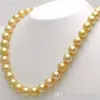 monili dorati necklace310Y di modo delle pietre preziose della perla delle coperture del mare del sud di 10mm