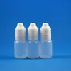 100 set / lotto 10 ml di flaconi contagocce in plastica Tamper Evident Child Double Proof Caps Long Thin Needle Tips e Vapor Cig Liquid 10 mL2253