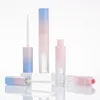 Tubo vazio de brilho labial rosa azul gradiente tubo de esmalte labial diy batom recipiente de embalagem cosmética 50 pçs lote 229m
