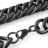 Chains Custom ANY Length 20mm Width Heavy Thick Black Tone Round Curb Cuban 316L Stainless Steel Necklace Link Mens Chain1268S