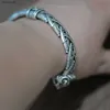 Nostalji Teen Vikings Bileklik Bileklik Kurt Kafa Kuff Bileklik Menwomen Talisman Takı Aksesuarları Dropshipping L230704