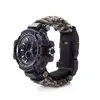 Favore di partito Prodotto Explosion Watch Bracciale multifunzionale impermeabile tattico militare Paracord Camping Hiking Emergency Gear293T