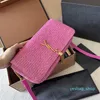 TASSLES Pendants Handväskor Kvinnor Designer Baguette axelväskor Straw Crossbody Bag Linen Weaving Handbag Purse
