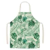 Aprons Flowers And Plants Pattern Printing Apron Linen Sleeveless Adult Children Cartoon Kitchen Men Women Cleaning Tools221a