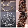 Faroonee Wedding Headdress Simulated Pearl Hair Accessories for Bride Crystal Crown Floral Elegant Hair Ornaments Hairpin 6C0193256x