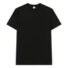 T-shirts pour hommes 180g/220g coton de haute qualité pour hommes et femmes chemise personnalisée été pur t-shirt manches courtes t-shirt