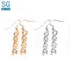 Dangle Lustre SG Or ADN Boucles D'oreilles Moléculaire Femmes Filles Cadeau De Mode Brincos Jewelry228p