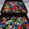 100pcs lot 10mm karışık k252 renkli mikro pave cz disko kristal shamballa boncuk bilezik kolye boncuk boncuklar lotrhinestone diy y189s