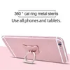 Mobiltelefonringhållare Telefon Cellulära support Tillbehör Smart rundtelefonfingerstativ Sockethållare för iPhone 8 Xiaomi L230619