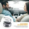 Auto Luchtverfrisser Dubbele Ring Roterende Luchtverfrisser Auto Parfum Geurverspreider Auto Luchtverfrissers Zonne-energie Aroma Diffuser Decor x0720