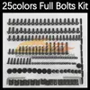 268PCS Complete MOTO Body Full Screws Kit For YAMAHA YZF600R Thundercat YZF 600R 96 97 98 99 2000 2001 2002 2003 Motorcycle Fairin211k