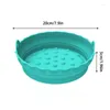 Bakeware Tools Silicone Evenly Heated Air Fryer Baking Tray Accessories Mat Food Steamer Liner Improve Heat