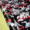Ubran White Red Snow Camo Vinyl Car Wrapping Film Camouflage Car Sticker Foil311n