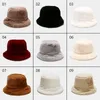 Berets Fashion Plush Fisherman's Hat Женщины Японский литературный ретро -ретро простой бассейн зимний корейский универсальный теплый пуловерский унисекс