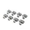 4pcs set Top And Bottom 23mm 25mm ABS Plastic Pulleys Wheel Sliding Bearing Door Rollers For Shower Casters Cabin Bathroom Other H188a