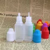 10 ml E Vloeibare flessen 1/3oz PE Plastic druppelaar fles met kindbestendige doppen 3000 pcs Lege e-Juice Oilflessen Begxe
