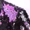 Мужские костюмы Blazers 2021 Tide Men Double-Color Purple Black Gold White Sequits Blazer Fashion Punk Nightclub Bar Dj Singer