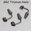 90 bucket titanium nail 10mm 14mm 18mm male female gr2 titanium nail dabber for oil dab rigs glass bong smoking water pipes199T