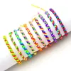 Bohemian Boho Armband Vrouwen Sieraden Regenboog Handgemaakte Koord Gevlochten String Vriendschap Armbanden voor vrouwen269m