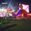 Scène de concert calmar gonflable simulé décoratif 4m de hauteur réplique de pieuvre géante avec bras longs pour festival de musique Deco278G
