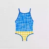 Bikini scozzesi per bambini Costumi da bagno Cerchio imbottito Push Up Costumi da bagno per ragazza Costumi da bagno da spiaggia all'aperto Viaggi per le vacanze Fasciatura Costume da bagno Alta qualità249i